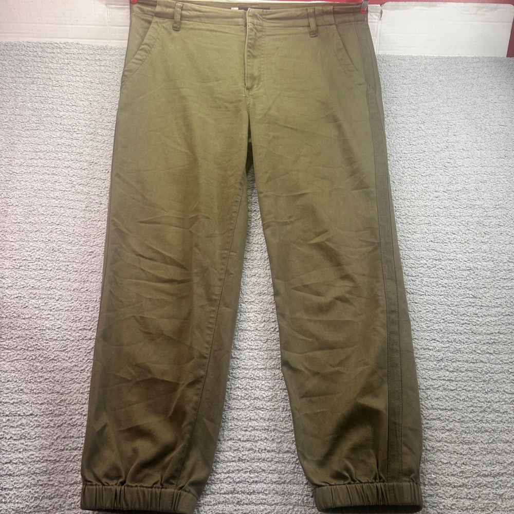 KUT from the Kloth Frida Slim Track Pant Olive Green 12 Utility Streetwear